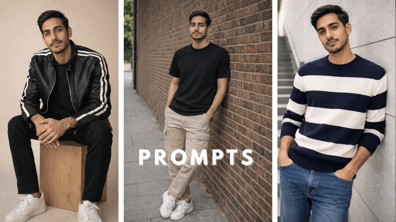 Professional Male Photo Prompts for ChatGPT and Google Gemini Image Generation (Educational Guide for Consistent AI Portraits)