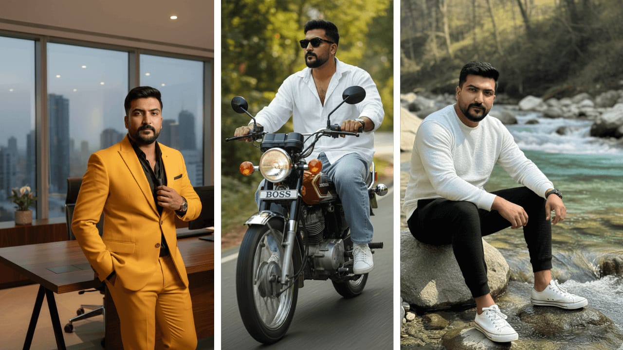 AI Portrait Prompts for Stylish Men in Streetwear and Cinematic Poses