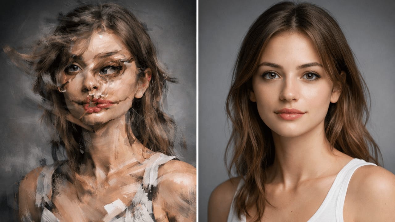 AI image generation mistakes comparison example