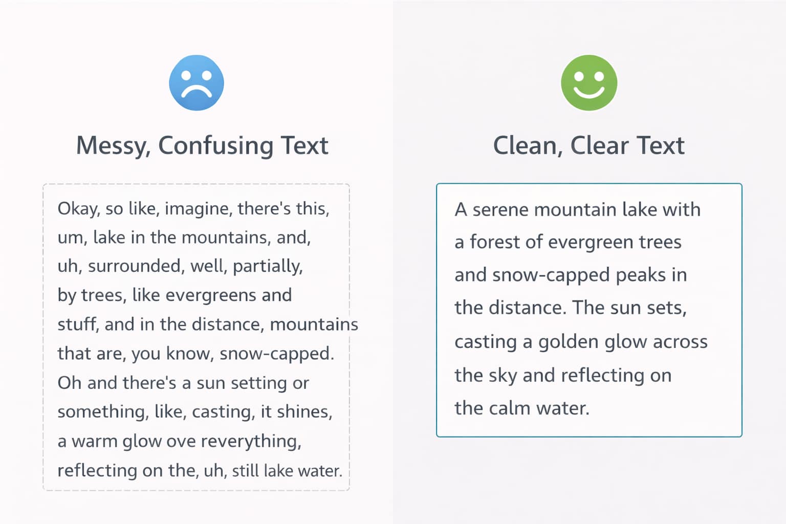 comparison showing common beginner mistakes in AI image prompts
