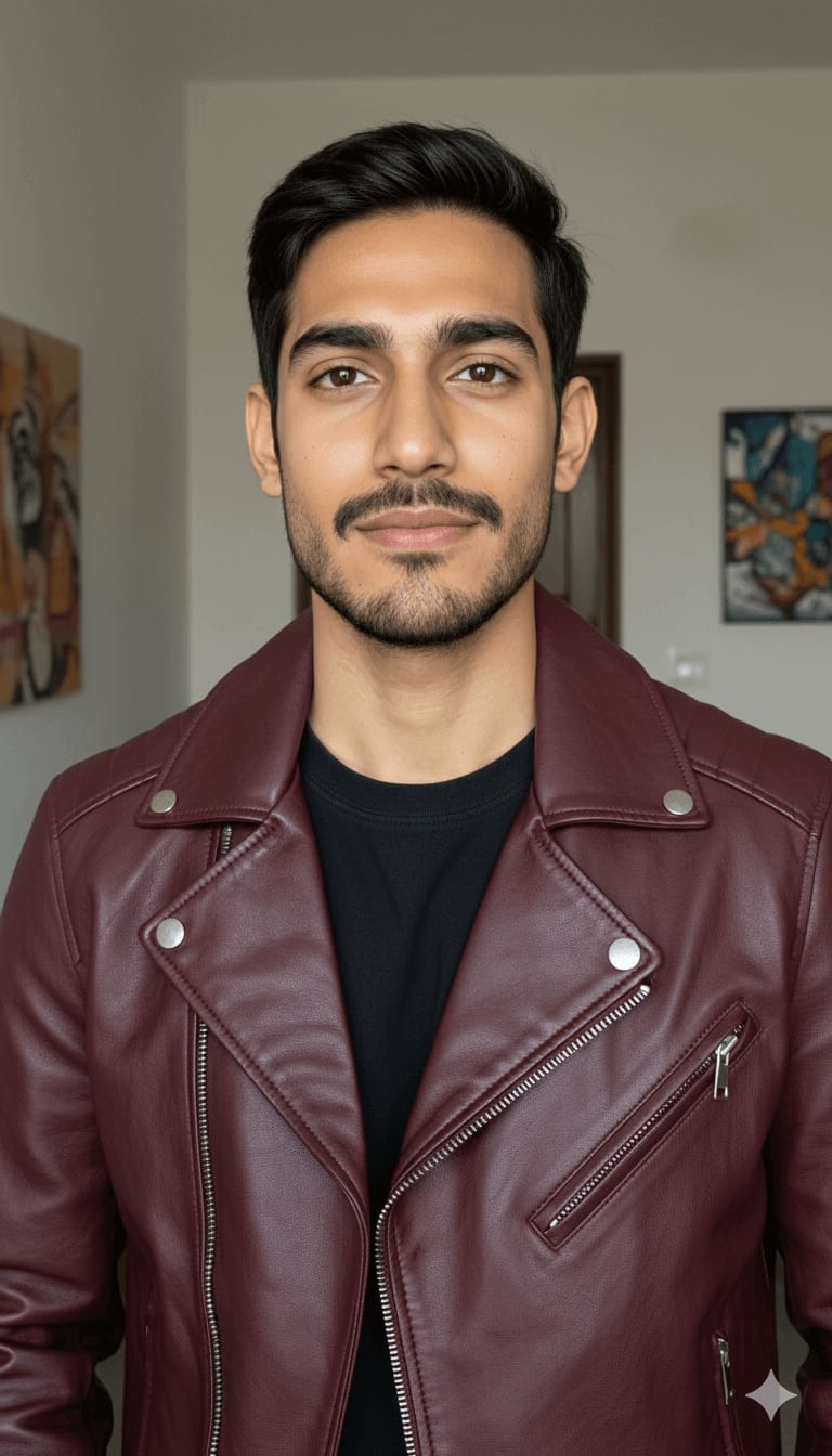 Close-Up Sharp Editorial (Upper Body Focus)