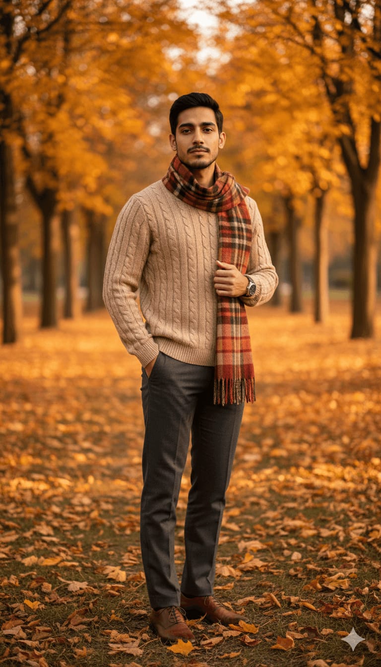 Autumn Knit and Scarf Style