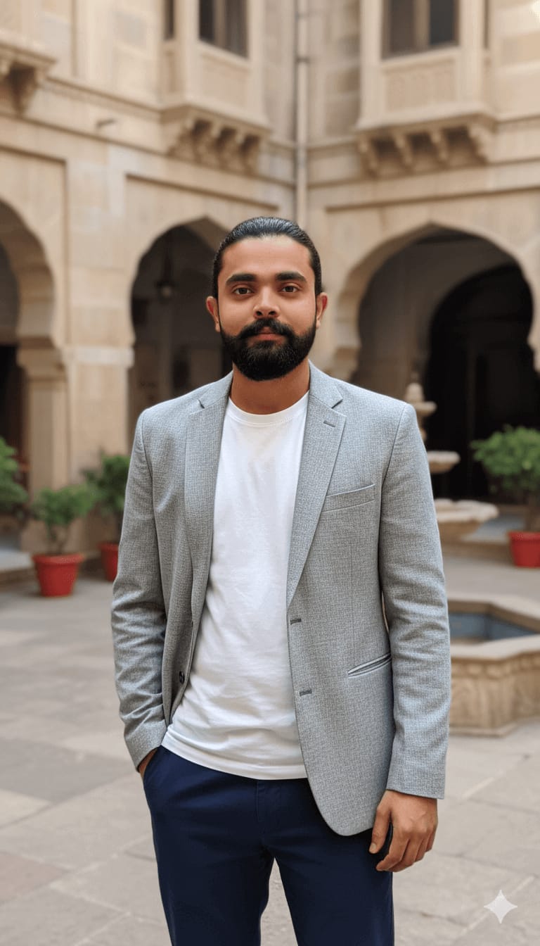 Courtyard Fashion Portrait