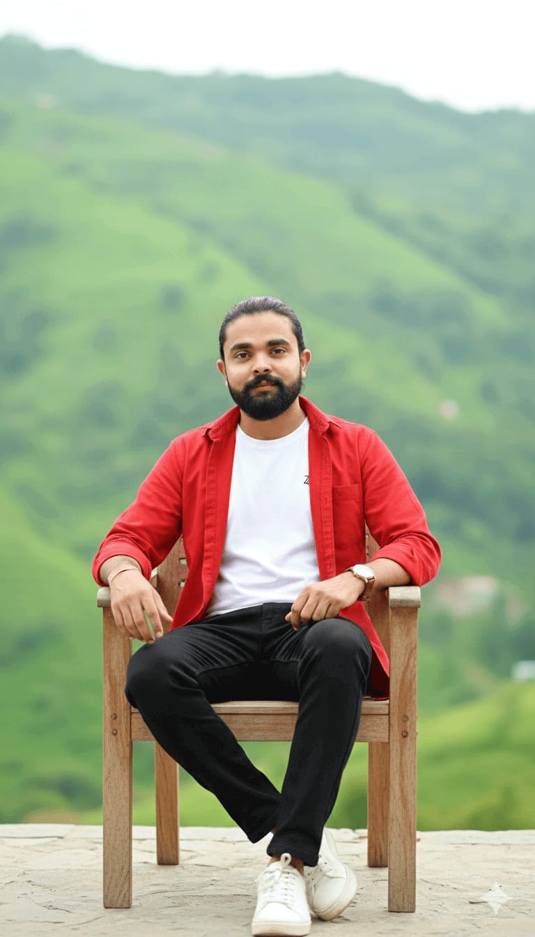 Hillside Seated Casual Portrait
