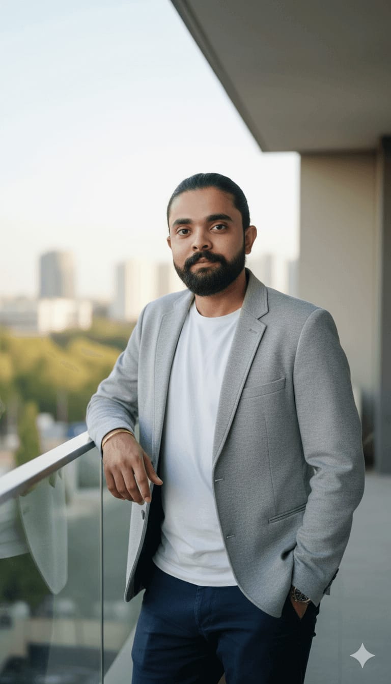 Balcony Minimal Look Portrait