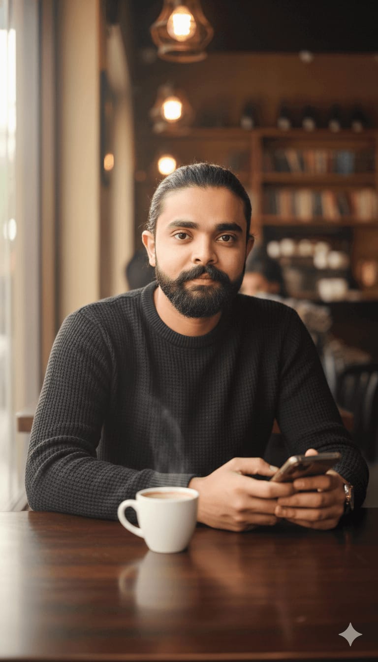 Café Sitting Portrait