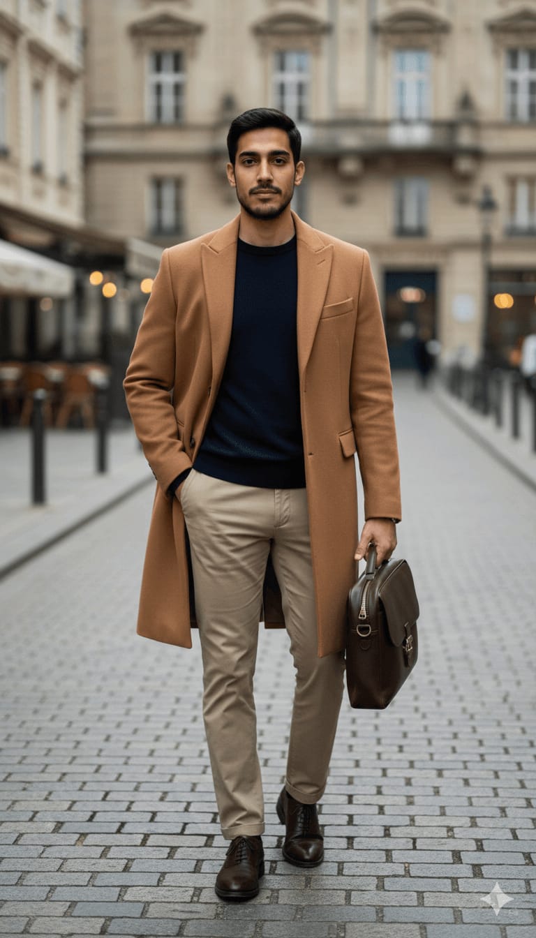 Classic Wool Coat City Look